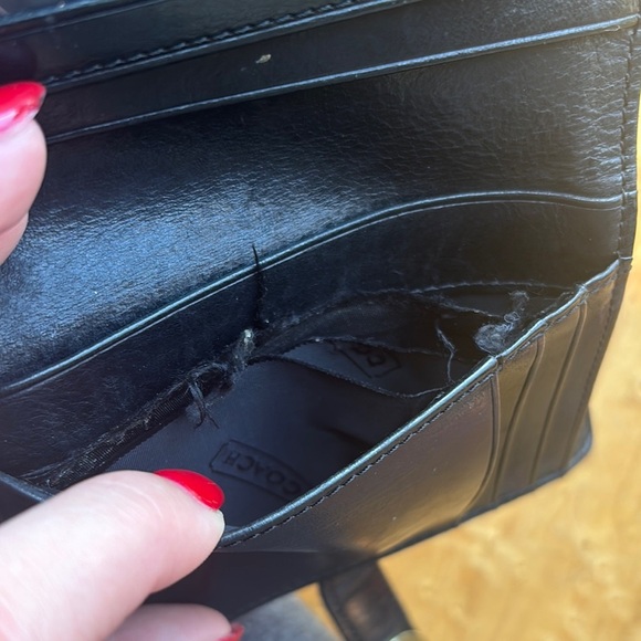 Coach Black Leather Wallet - Picture 7 of 9